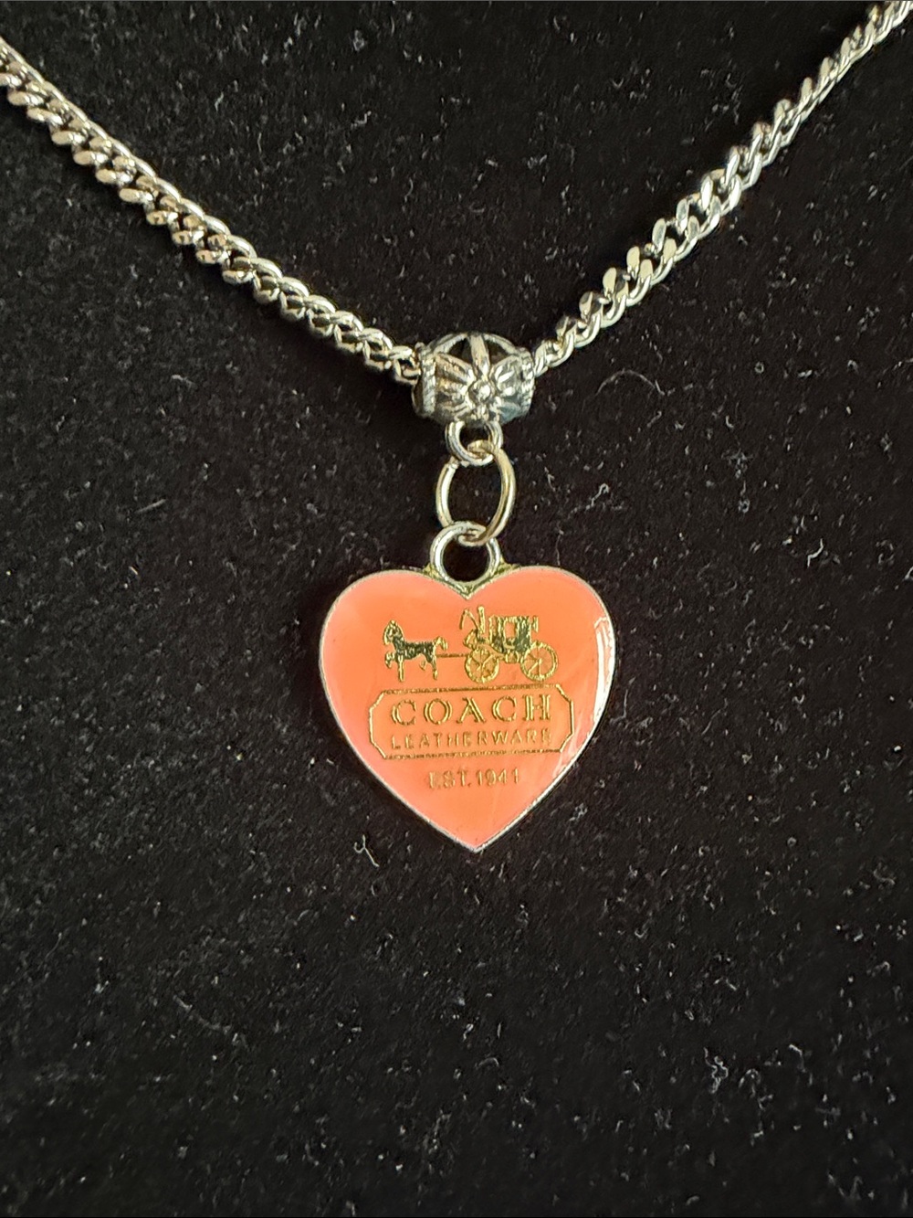 Coach Heritage Necklace with horse and carriage 20”